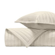 L'AVENUE Quilted Coverlet in Khaki by Home Treasures at Fig Linens and Home