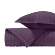 L'AVENUE Quilted Coverlet in Purple by Home Treasures at Fig Linens and Home