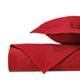 LAUREL Quilted Coverlet in Bright Red by Home Treasures at Fig Linens and Home