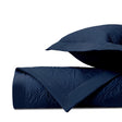 LAUREL Quilted Coverlet in Navy Blue by Home Treasures at Fig Linens and Home