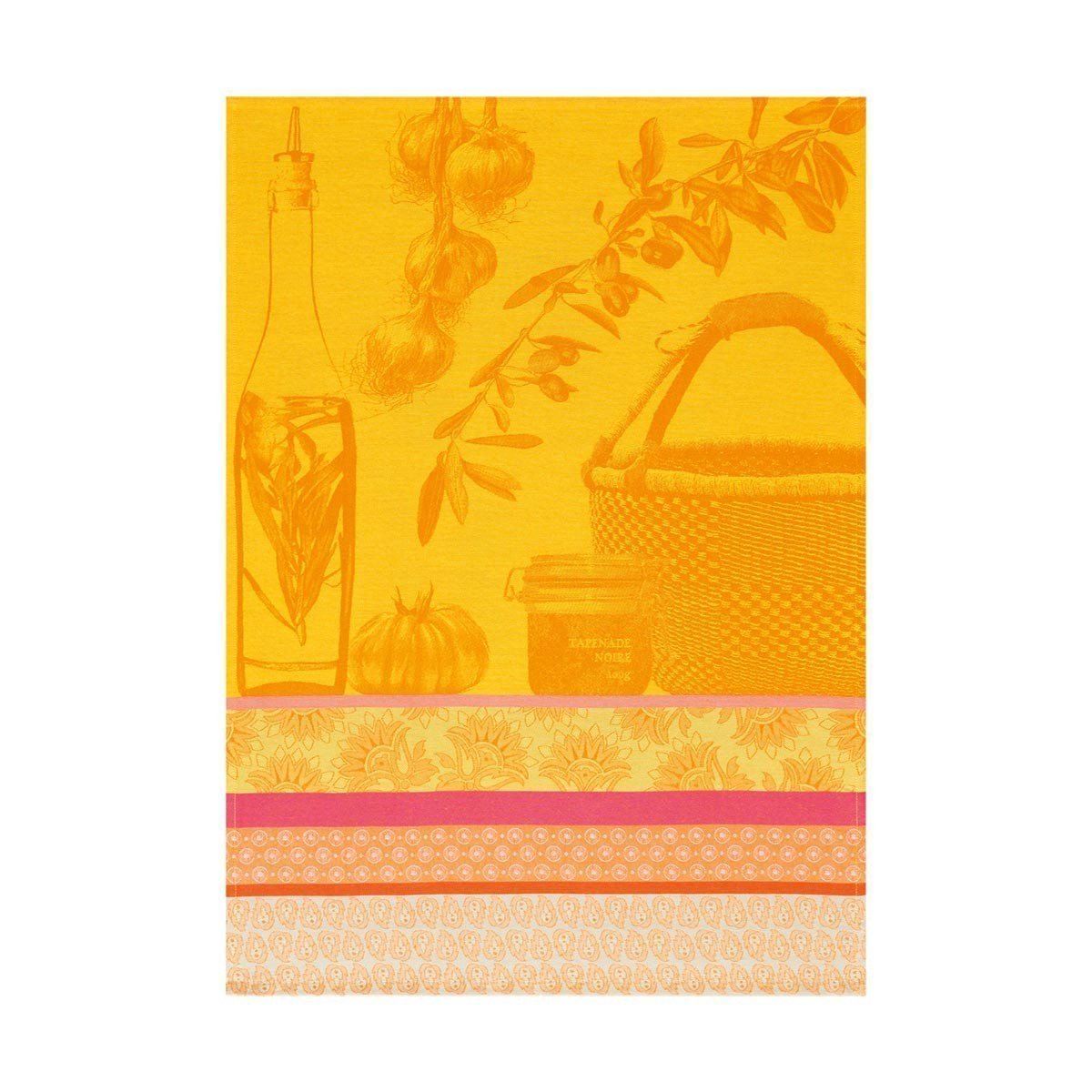 Saveurs de Provence Lemon Tea Towel by Le Jacquard Français