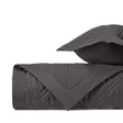 LIBERTY Quilted Coverlet in Grisaglia Gray by Home Treasures at Fig Linens and Home