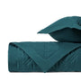 LIBERTY Quilted Coverlet in Teal by Home Treasures at Fig Linens and Home