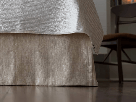 Sophia Gold Lurex Bedskirt by Lili Alessandra