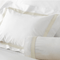 Ivory on White Lowell by Matouk - Fig Fine Linens