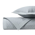 MASON Quilted Coverlet in Blue Gray by Home Treasures at Fig Linens and Home