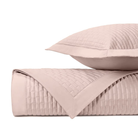 MASON Quilted Coverlet in Light Pink by Home Treasures at Fig Linens and Home