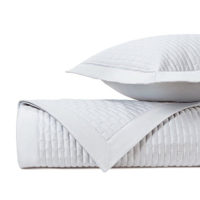 MASON Quilted Coverlet in White by Home Treasures at Fig Linens and Home