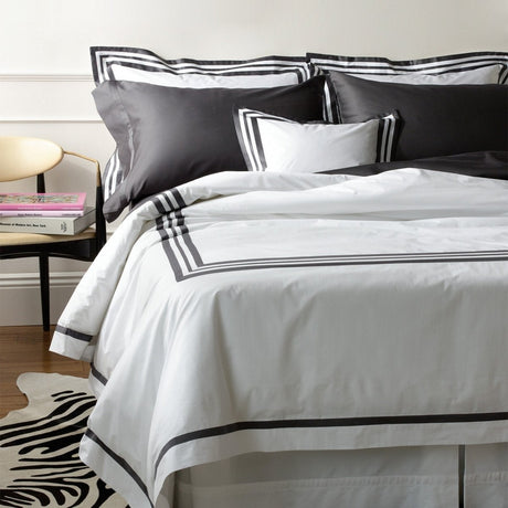 Matouk Luxury Bedding - Allegro Charcoal - Fig Linens