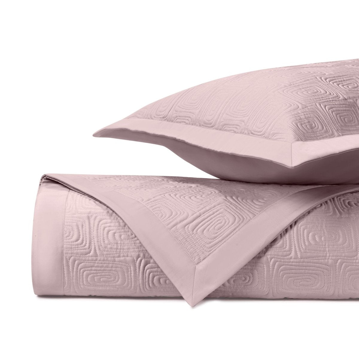 MAZE Quilted Coverlet in Incenso Lavender by Home Treasures at Fig Linens and Home