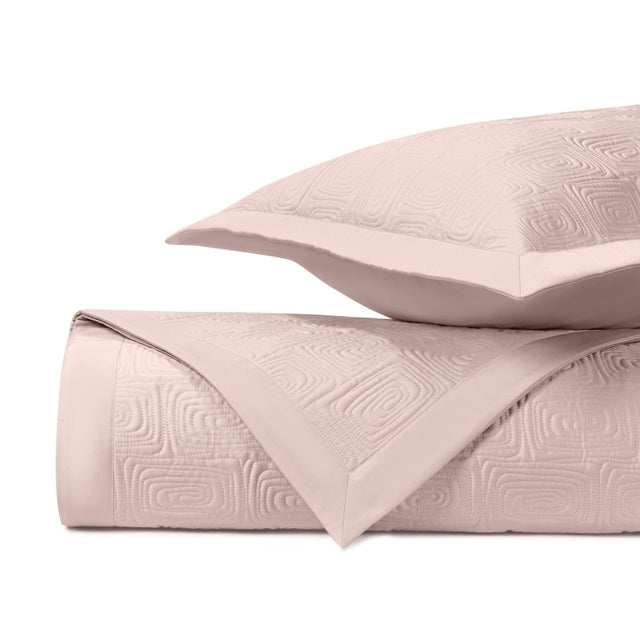 MAZE Quilted Coverlet in Light Pink by Home Treasures at Fig Linens and Home