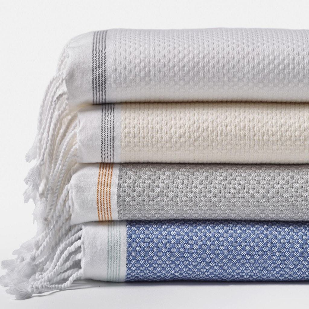 Mediterranean Organic Bath Towels by Coyuchi - Fig Linens