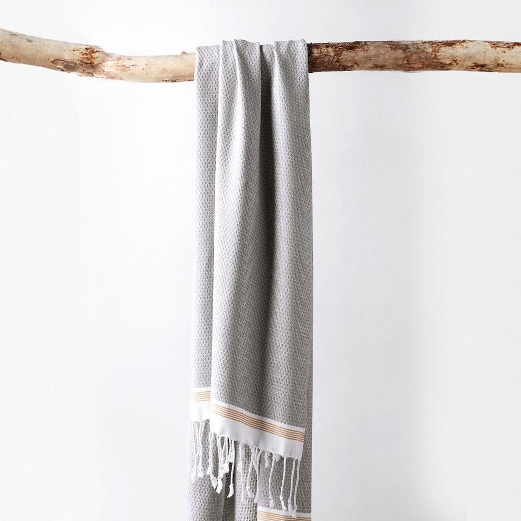 Mediterranean Deep Pewter Organic Bath Towels by Coyuchi