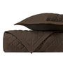 MESA Quilted Coverlet in Chocolate by Home Treasures at Fig Linens and Home