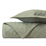 MESA Quilted Coverlet in Crystal Green by Home Treasures at Fig Linens and Home