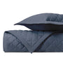 MESA Quilted Coverlet in Stone Blue by Home Treasures at Fig Linens and Home