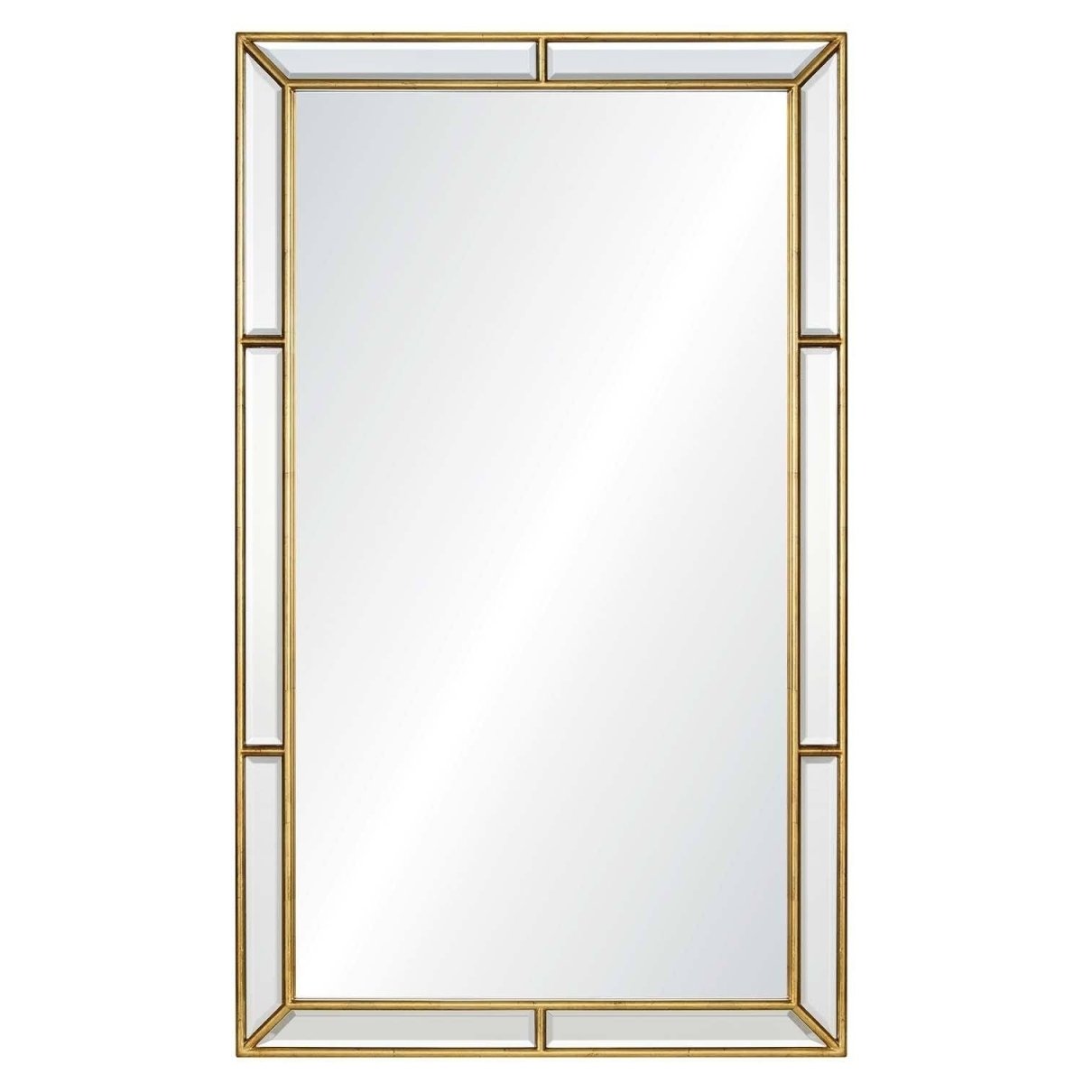 Burnished Gold Leaf Wall Mirror by Mirror Home | Fig Linens 