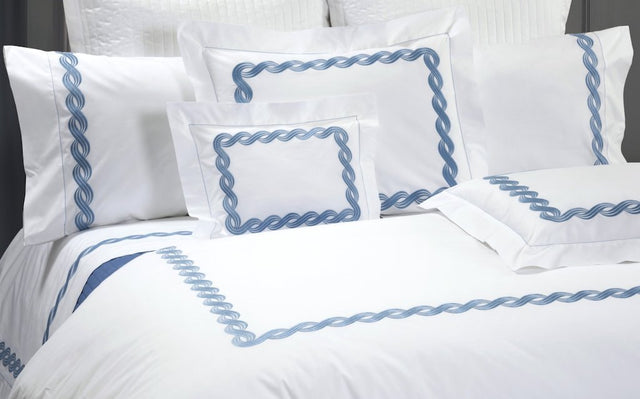 Monica Embroidered Bedding - Dea Fine Linens - Fig Linens