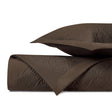 MYSTIQUE Quilted Coverlet in Chocolate by Home Treasures at Fig Linens and Home