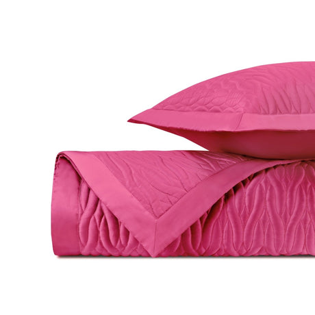 NAPA Quilted Coverlet in Bright Pink by Home Treasures at Fig Linens and Home