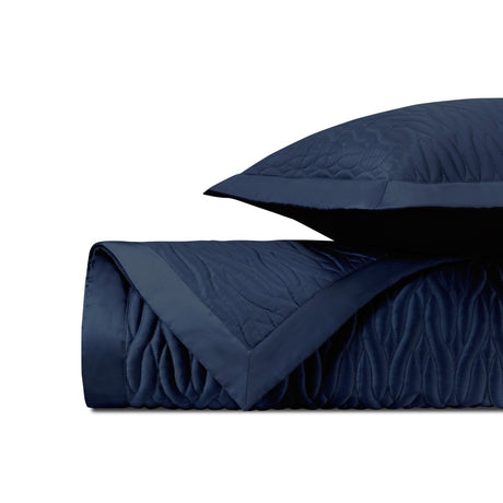 NAPA Quilted Coverlet in Navy Blue by Home Treasures at Fig Linens and Home