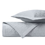 PARQUET Quilted Coverlet in Blue Gray by Home Treasures at Fig Linens and Home