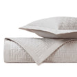 PARQUET Quilted Coverlet in Oyster by Home Treasures at Fig Linens and Home