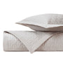 PARQUET Quilted Coverlet in Oyster by Home Treasures at Fig Linens and Home