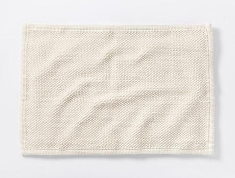 Undyed Pebbled Organic Bath Rug by Coyuchi | Fig Linens