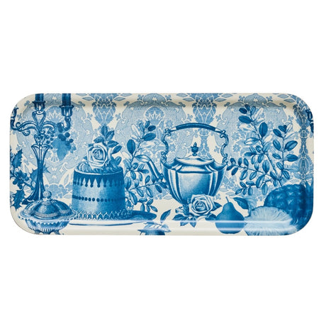 Festin Blue 13'' x 6" Tray by Le Jacquard Français - 1