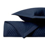 RAINDROP Quilted Coverlet in Navy Blue by Home Treasures at Fig Linens and Home