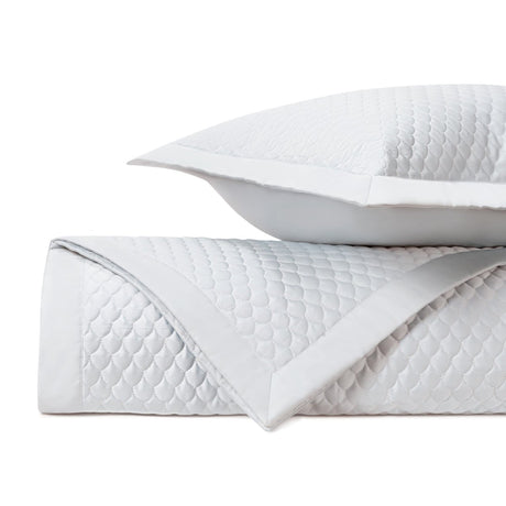 RAINDROP Quilted Coverlet in White by Home Treasures at Fig Linens and Home