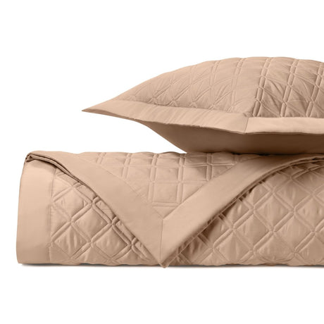 RENAISSANCE Quilted Coverlet in Blush by Home Treasures at Fig Linens and Home