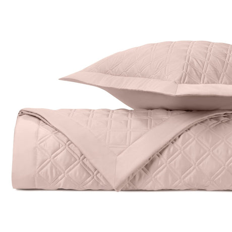 RENAISSANCE Quilted Coverlet in Light Pink by Home Treasures at Fig Linens and Home