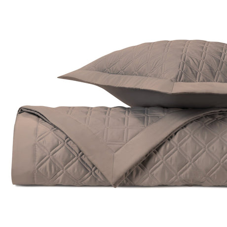 RENAISSANCE Quilted Coverlet in Mist Gray by Home Treasures at Fig Linens and Home