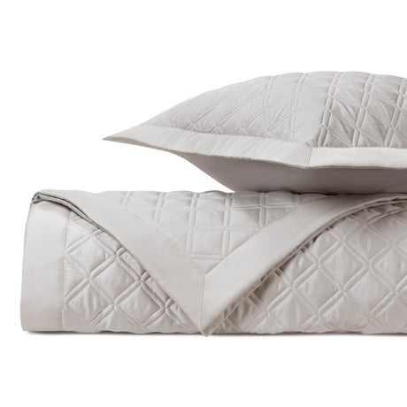 RENAISSANCE Quilted Coverlet in Oyster by Home Treasures at Fig Linens and Home