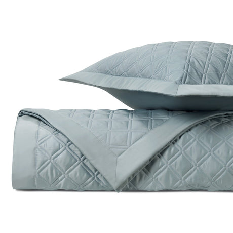 RENAISSANCE Quilted Coverlet in Sion Blue by Home Treasures at Fig Linens and Home