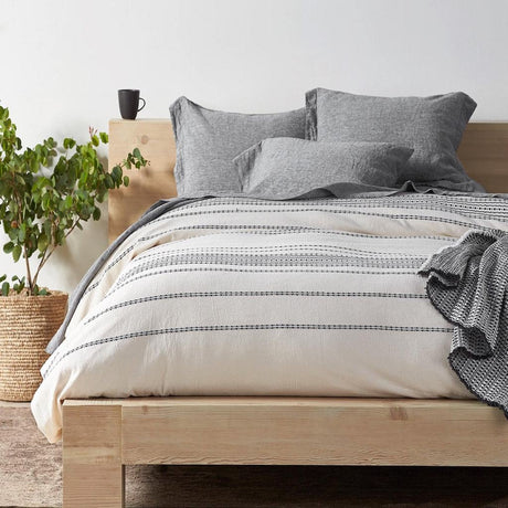 Rippled Stripe Organic Bedding by Coyuchi | Fig Linens