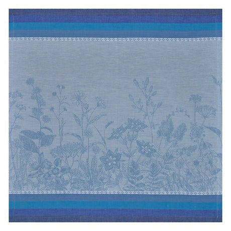 Napkin - Instant Bucolique Blue Napkin | Le Jacquard Français Cloth Napkins at Fig Linens and Home