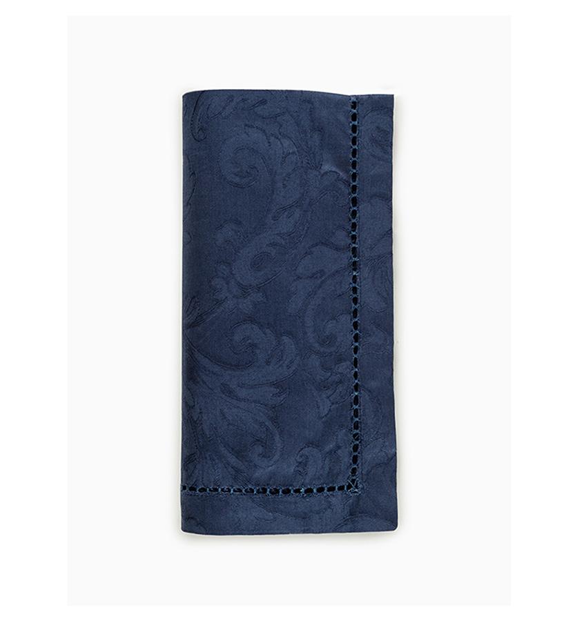 Sapphire Blue Napkins - Acanthus Table Linen by Sferra at Fig Linens and Home