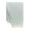 Fig Linens - Sferra Celine blue throw blanket with fringe