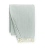 Fig Linens - Sferra Celine blue throw blanket with fringe