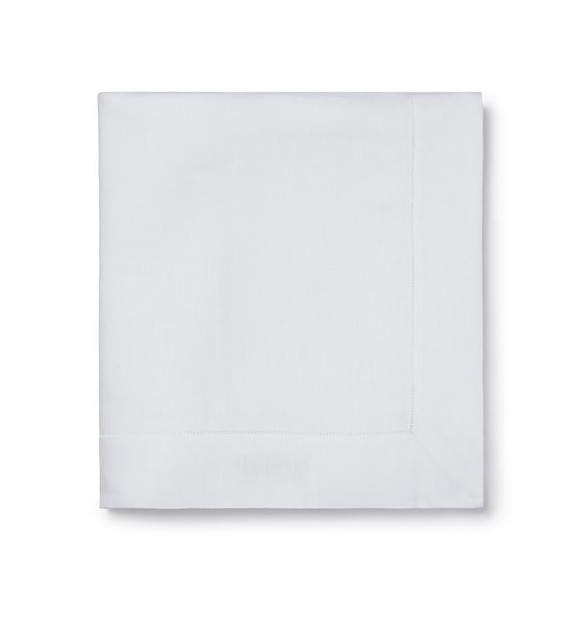 Sferra Classico Fine Italian Linen Tablecloth Fig Linens White