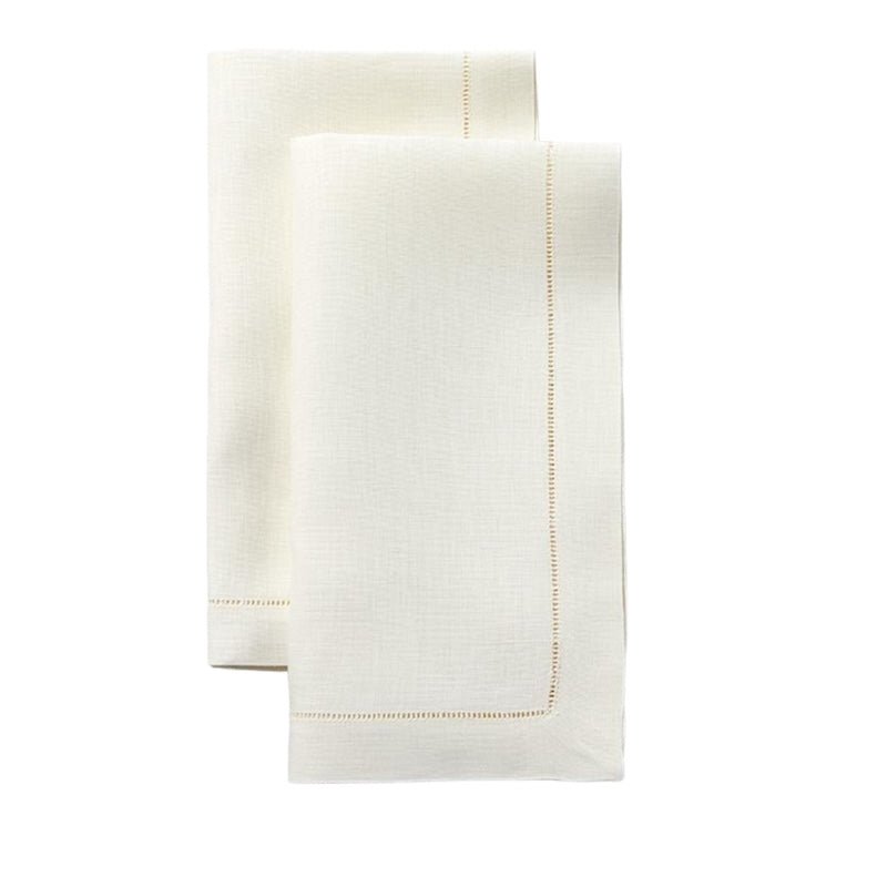 Cloth Napkins - Classico Ecru Luncheon Napkins - Set of 4 - Sferra Sale Napkins