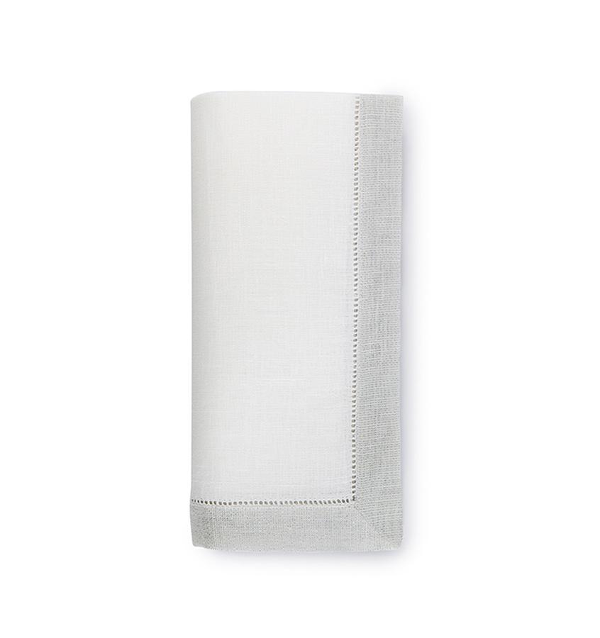 Sferra Table Linen Filetto Napkins - sea mist