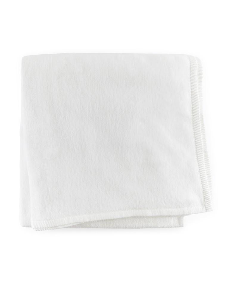 St Moritz Blanket by Sferra | Fig Linens - White blanket