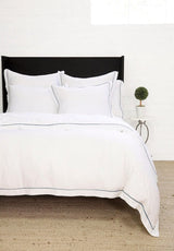 Pom Pom at Home Sheena Navy Blue Bamboo Bedding | Fig Linens and Home