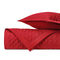 SQUARE Quilted Coverlet in Bright Red by Home Treasures at Fig Linens and Home