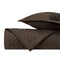 SQUARE Quilted Coverlet in Chocolate by Home Treasures at Fig Linens and Home