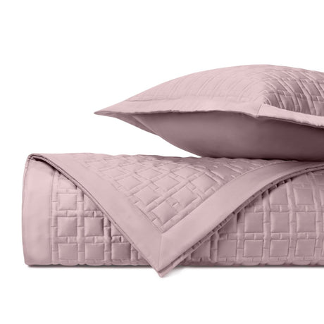 SQUARE Quilted Coverlet in Incenso Lavender by Home Treasures at Fig Linens and Home